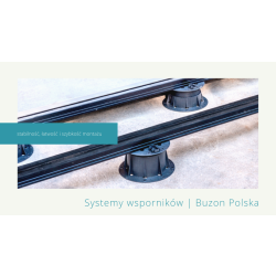 legar aluminiowy,anodowany czarny z podkładkami tłumiącymi BZ-E-BRS-27-B-2400