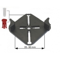 BUZON - głowica regulowana KIT2 z trzpieniem 19,5 mm pod legary 35-90 mm